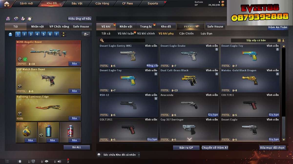 shop acc cf uy tin gia re